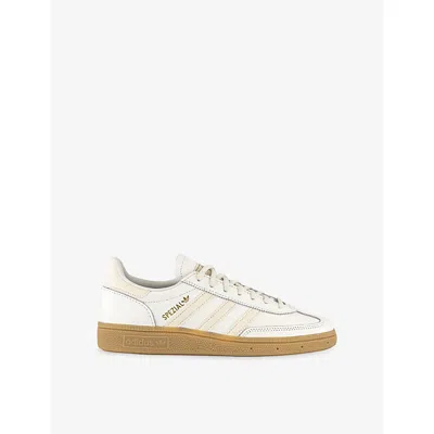 Adidas Originals Womens Core White Wonder White Handball Spezial Leather Trainers Eur 38/5 Uk