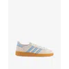 Adidas Originals Womens Alumina Clear Sky Gum Handball Spezial Suede Low-top Trainers In Alumina Clear Sky Gum