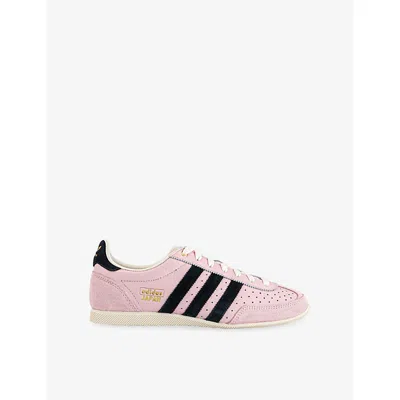Adidas Originals Womens Sandy Pink Black Gold Me Japan Decon Leather Trainers