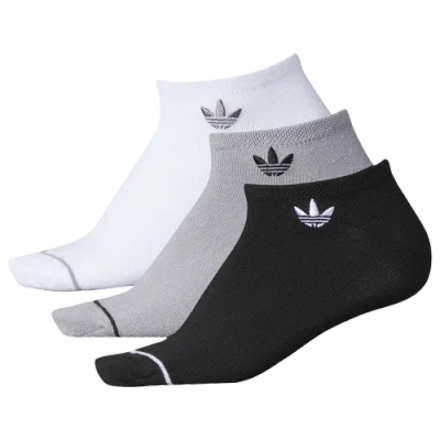 Adidas Originals Womens  3 Pack No Show Socks In Black/light Onix/gray