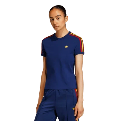 Adidas Originals Womens  3-stripes Slim T-shirt In Multi