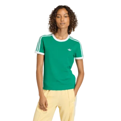 Adidas Originals Womens  3-stripes Slim T-shirt In Multi