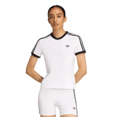 Adidas Originals Womens  3-stripes Slim T-shirt In Multi