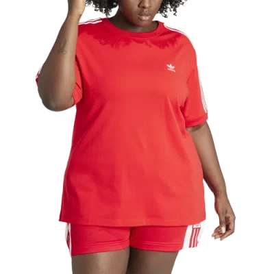 Adidas Originals Womens  Adicolor 3-stripes Baby T-shirt (plus Size)