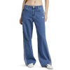 Adidas Originals Womens  Adicolor 3-stripes Denim Track Pants In Blue