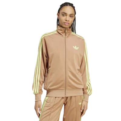 Adidas Originals Womens  Adicolor Firebird Lifestyle Track Top In Neutral