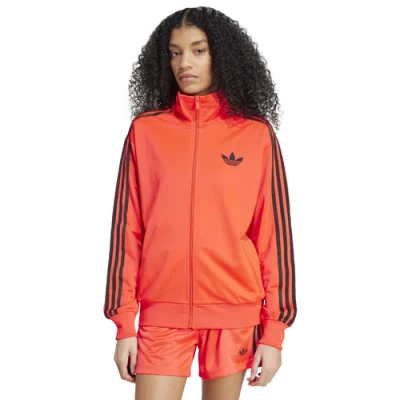 Adidas Originals Womens  Adicolor Firebird Lifestyle Track Top In Orange
