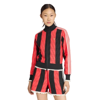 Adidas Originals Womens  Adicolor Firebird Track Top In Red