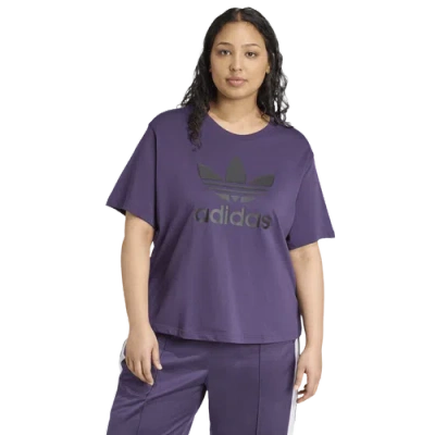 Adidas Originals Womens  Adicolor Trefoil Boxy T-shirt In Multi