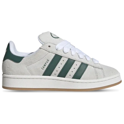 Adidas Originals Womens  Campus 00s In Crystal White/white/collegiate Green