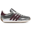Adidas Originals Adidas Country Low Top Sneaker In Silver Metallic/maroon/off White