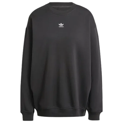 ADIDAS ORIGINALS WOMENS ADIDAS ORIGINALS ESSENTIALS FLEECE OVERSIZED CREWNECK SWEATER