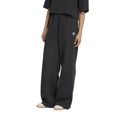 Adidas Originals Womens  Essentials Fleece Wide Leg Pants In Gray