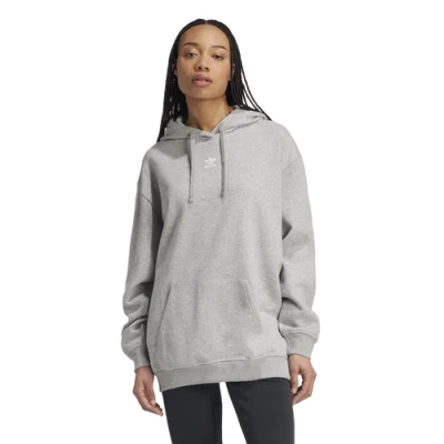 Adidas Originals Womens  Essentials Oversized Hoodie In Gray