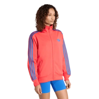 Adidas Originals Womens  Firebird Classic Loose Track Top In Red