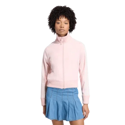 Adidas Originals Knit Jacket In Pink