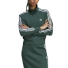 Adidas Originals Adidas Adicolor 3-stripes Knit Track Jacket In Mineral Green