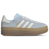Adidas Originals Womens Adidas Gazelle Bold Suede Low-top Trainers In Clear Sky/cream