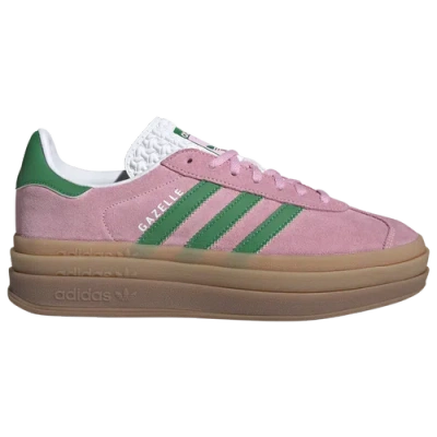 Adidas Originals Womens  Gazelle Bold In Green/pink/gum