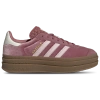 Adidas Originals Gazelle Bold "wilpnk" Sneakers In Pre Loved Crimson/off White