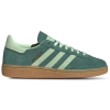 Adidas Originals Womens Collegiate Green Handball Spezial 3-stripes Suede Low-top Trainers In Collegiate Green/semi Green Spark