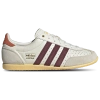 Adidas Originals Leather Sneakers In Shadow Red/orange Tint/off White