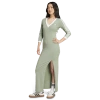 Adidas Originals Adicolor Classics 3-stripes Maxi Dress In Silver Green