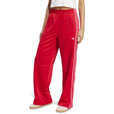Adidas Originals Womens  Oversized Firebird Pants In Red