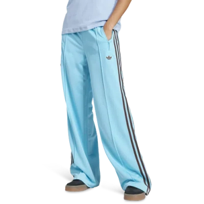 Adidas Originals Womens  Oversized Firebird Pants In Blue