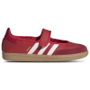 Adidas Originals Samba Jane Round Toe Sneakers With Stripes In Red