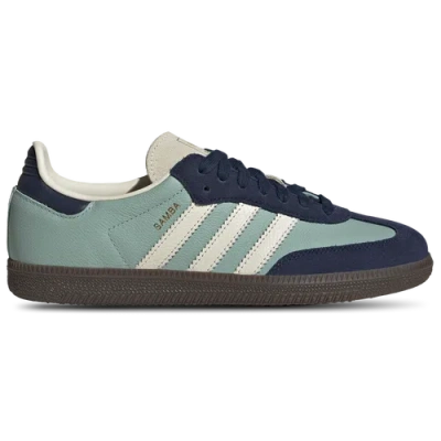 Adidas Originals Womens  Samba Og In Cream White/hazy Green/night Indigo