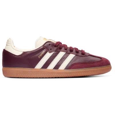 Adidas Originals Womens  Samba Og In Cream/gold/maroon