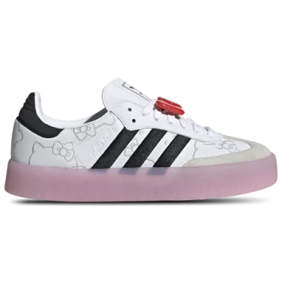 Adidas Originals Womens  Sambae X Hello Kitty In White/black/clear Pink