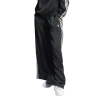 Adidas Originals Womens  Satin Wide Leg Track Pants In Black/white