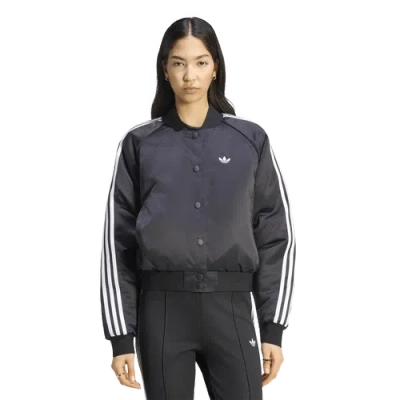 Adidas Originals Womens  Superstar Satin Bomber Jacket In Multi