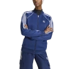 Adidas Originals Firebird Adicolor Three-stripe Logo Sweatshirt In Blue