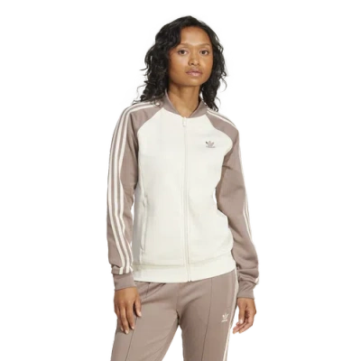 Adidas Originals Womens  Superstar Track Top In White