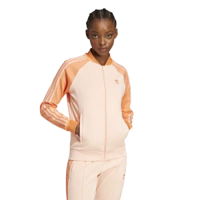 Adidas Originals Womens  Superstar Track Top In Pink