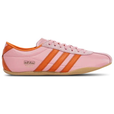 Adidas Originals Tokyo W Leather And Suede-trimmed Shell Sneakers In Pink