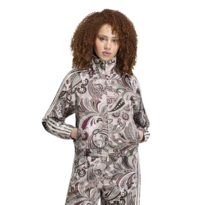 Adidas Originals Womens  X Liberty London Firebird Satin Top In Gray