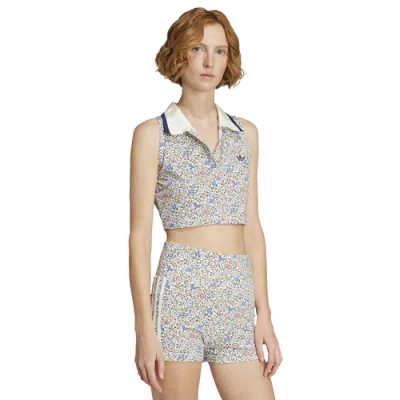 Adidas Originals Womens  X Liberty London Sleeveless Polo Shirt In Multi