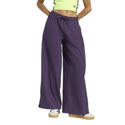 Adidas Originals Womens Adidas Oversized Woven Track Pants In Purple