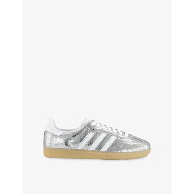Adidas Originals Samba Og Snakeskin-effect Leather Sneakers In Multi