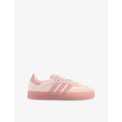 Adidas Originals Womens Wonder Quartz Wonder Mau Sambae Suede Trainers Eur 42/ 9 Uk In Pink