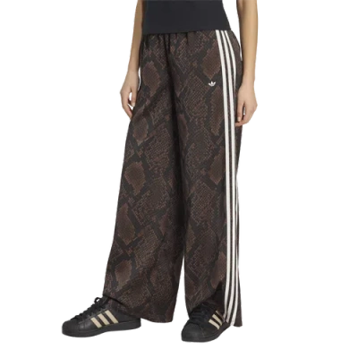 Adidas Originals Womens Adidas Satin Snake Print Wide Leg Pant In Multi