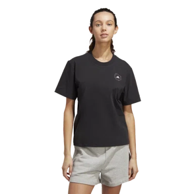 Adidas Originals Womens Adidas Stella Mccartney Truecasuals Sportswear Tee In Black