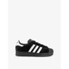 Adidas Originals Womens Adidas Superstar Ii Pony-hair Leather Low-top Trainers In Core Black Pony
