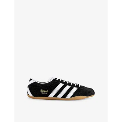 Adidas Originals Womens Core Black Tokyo Suede Low-top Trainers