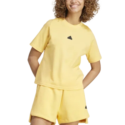 Adidas Originals Womens Adidas Z.n.e. T-shirt In Yellow