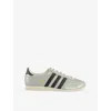 Adidas Originals Womens Alumina Black Cream Whit Japan Leather Low-top Trainers In Multi